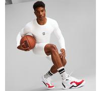 Puma T-Shirt De Basketball À Manches Longues Hoops Team Homme, Vêtements, Blanc, L