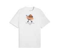 PUMA T-shirt de basketball décontracté Junior Varsity I Homme, Accessoires, Blanc, XS XS