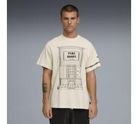 PUMA T-shirt de basketball oversize Swish N' Ink II Homme, Accessoires, Blanc, M M