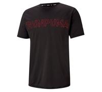Puma T-Shirt de Course - Manches Courtes Logo Homme Puma Black M L