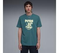 PUMA T-shirt décontracté à motif Breakfast Homme, Vêtements, Vert, L L