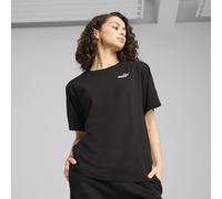 Puma T-shirt Ess Tape Coupe décontractée manches courtes Noir Femme Taille S