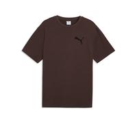 PUMA T-shirt décontracté Essentials Elevated Logo Cat Homme, Accessoires, Marron, XS XS