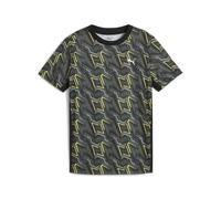 PUMA TAD ESS AOP Poly Tee B, T-Shirts Garçon, PUMA Black, 140