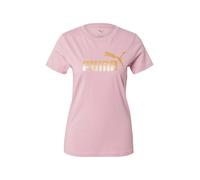 PUMA T-shirt 'Ess No. 1' or / rose ancienne, Taille XS