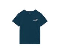 PUMA T-Shirt 'ESS No. 1' pétrole / blanc, Taille 176