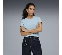 PUMA T-Shirt Essentials Elevated Femme M, Seafoam Blue
