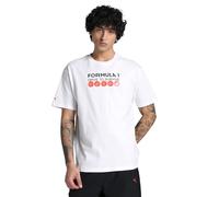 PUMA T-Shirt F1 DTS Graphic Sport pour Homme, Blanc, M