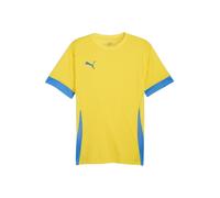 PUMA T-Shirt fonctionnel bleu clair / jaune, Taille L