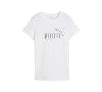 PUMA T-shirt fonctionnel 'Ess No. 1' argent / blanc, Taille M