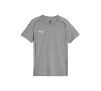 PUMA T-Shirt fonctionnel gris chiné / blanc, Taille 128