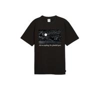 PUMA T-Shirt fonctionnel gris / noir / blanc, Taille S