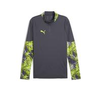 PUMA T-Shirt fonctionnel 'IndividualCUP' gris / citron vert, Taille L