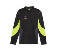 PUMA T-Shirt fonctionnel 'King Pro' gris foncé / pomme / noir, Taille L