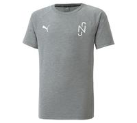 PUMA T-Shirt fonctionnel 'Neymar Jr Evostripe' gris chiné / blanc, Taille 140