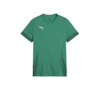 PUMA T-Shirt fonctionnel roseau / vert foncé / blanc, Taille 164