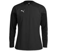PUMA T-Shirt fonctionnel 'TeamCup' gris / noir / blanc, Taille M