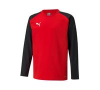 PUMA Teamliga Training Sweat Jr Sweatshirts Mixte enfant - Rouge (Puma Red-Puma Black) - 152 / 12 ans