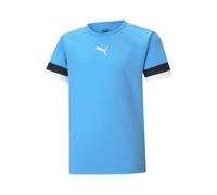 PUMA T-Shirt fonctionnel 'TeamRise' azur / noir / blanc, Taille 140