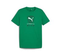 PUMA T-Shirt fonctionnel vert / noir / blanc, Taille M