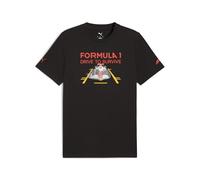 PUMA T-Shirt 'F1® Drive To Survive' jaune / rouge / noir, Taille M