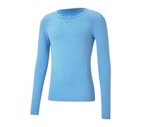 PUMA Liga Baselayer Tee Ls T-Shirt Performance Hommes, Team Bleu Clair, S
