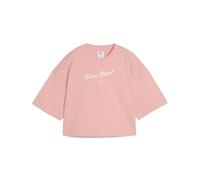 PUMA T-Shirt Oversize à Motif Premium ESS Femme M, Pink Fruit