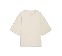 Puma Her Oversized Short Sleeve T-shirt Beige L Femme