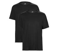PUMA T-shirt pour homme Statement Deluxe Edition - Coton - Lot de 2, Noir , L