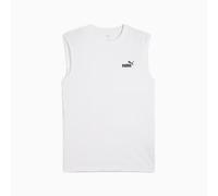 Puma T-shirt senza maniche Essentials con logo N. 1 da uomo White