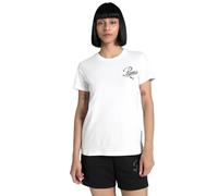 Puma Ess Script Short Sleeve T-shirt Beige L Femme