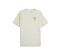 PUMA T-Shirt vert / blanc, Taille S