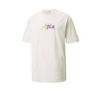 PUMA T-Shirt vert / violet / rose / blanc, Taille S