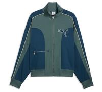 PUMA Veste de survêtement décontractée T7 Love of The Cat Homme XS, Midnight Petrol Herb Garden Blue Green