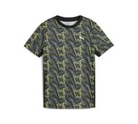 PUMA TAD ESS AOP Poly Tee B, T-Shirts Garçon, PUMA Black, 164