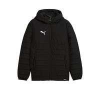 PUMA Veste matelassée à capuche teamADDITIONS d'hiver noir / blanc Taille S