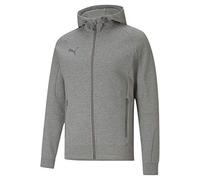 PUMA teamCUP Casuals Hooded Jacket Sweater Homme, Medium Gray Heather, XXL