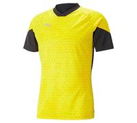 PUMA Teamcup Maillot d'entraînement Tee Homme, Cyber Yellow Black, S