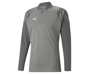 PUMA teamCUP Training 1/4 Zip Top-Flat Medium Gray Haut ajusté Men's, 3XL
