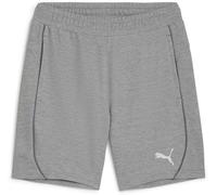 PUMA teamFINAL Casuals Shorts, Short en Maille Adultes Unisexes, Medium Gray Heather-PUMA Silver, 658538