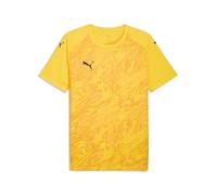 PUMA teamFINAL Maillot Graphique Jr, 116, Faster Yellow Black-Yellow Sizzle