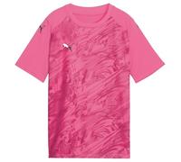 PUMA teamFINAL Maillot Graphique Jr, 116, Rose Fluo, PES Black-Orchid Shadow