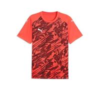 PUMA teamFINAL Maillot Graphique Jr, 164, Rouge éclatant, Blanc-Rouge Actif