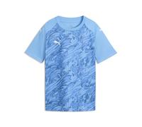 PUMA teamFINAL Maillot Graphique Jr, 164, Team Bleu Clair Blanc/Clear Sea