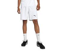 PUMA teamFINAL Shorts, Short tissé Adultes Unisexes, PUMA White-PUMA Black-Feather Gray, 705743