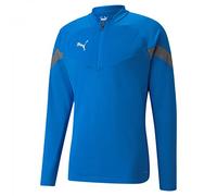 PUMA TeamFinal Training Débardeur à Fermeture Éclair 1/4 pour Homme Bleu/argenté Taille L