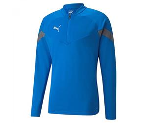 PUMA TeamFinal Training Débardeur à Fermeture Éclair 1/4 pour Homme Bleu/argenté Taille L