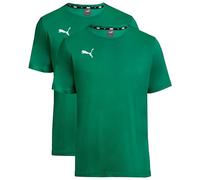 PUMA TeamGOAL 23 Casuals Tee Jr T-shirt pour garçon, Vert - Lot de 2, 152