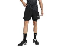 PUMA teamGOAL 2in1 Short, Short tissé Adultes Unisexes, PUMA Black-PUMA White, 658774
