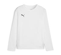 PUMA Teamgoal Ls Jersey Jr Maillot de Football Mixte, Blanc Noir-Plume Gris, 128